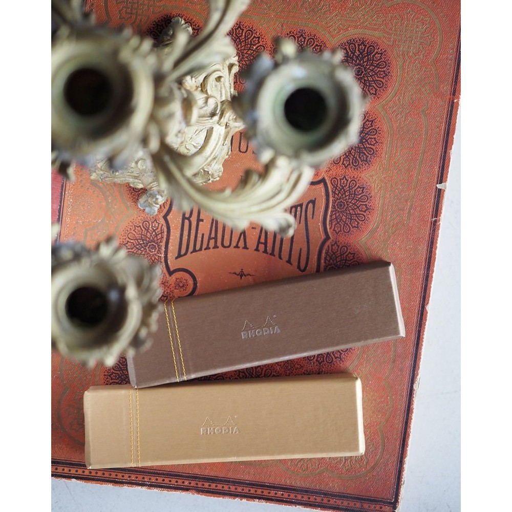 Estojo Rhodia Box cor Box Taupe