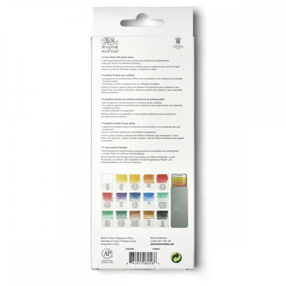 Pastel Seco Soft Winsor & Newton 15 cores