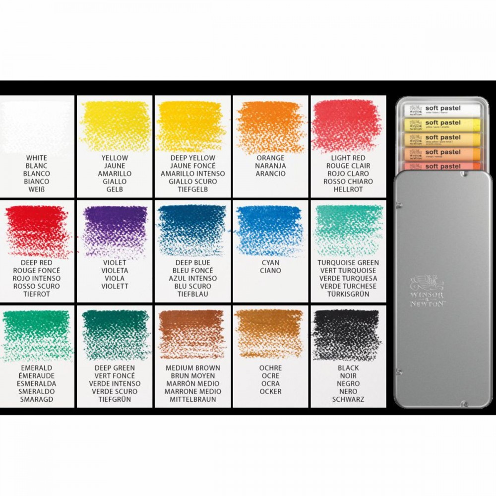 Pastel Seco Soft Winsor & Newton 15 cores