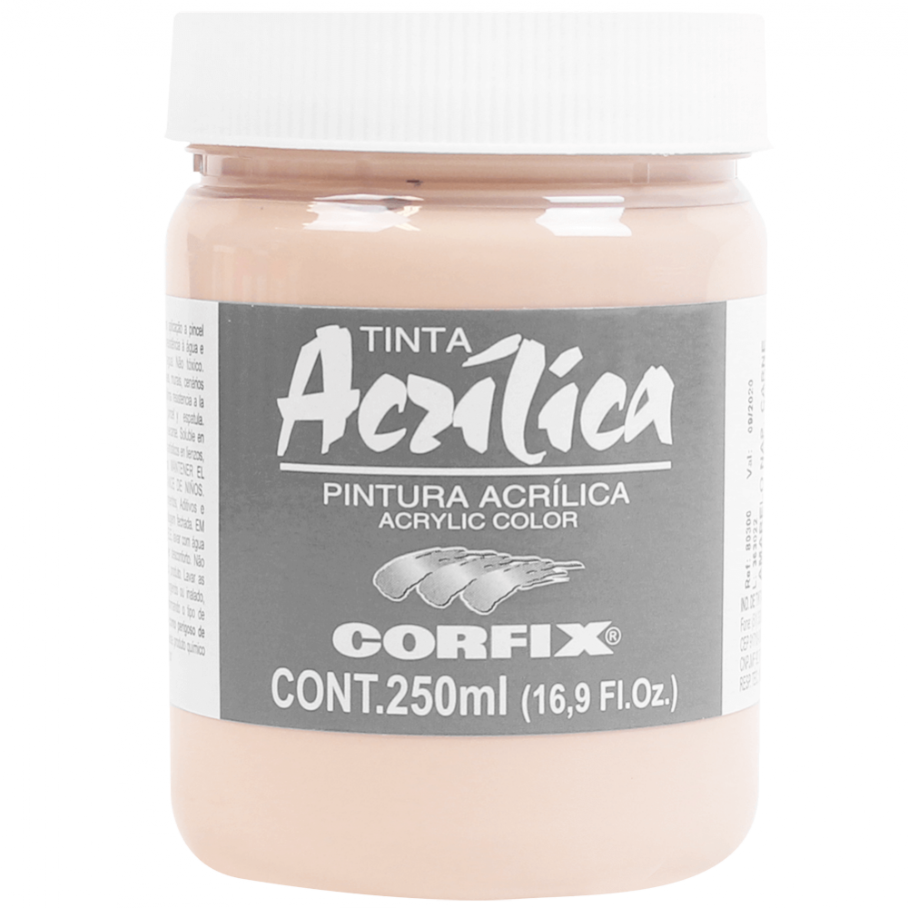 Tinta Acrílica Corfix 250ml 49 Amarelo Nápoles Carne G1 