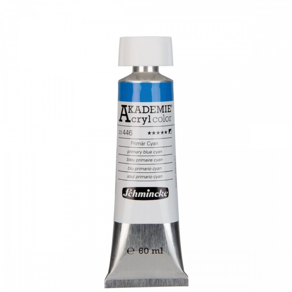 Tinta Acrílica Akademie Schmincke 60ml 23446 Primary Blue Cyan