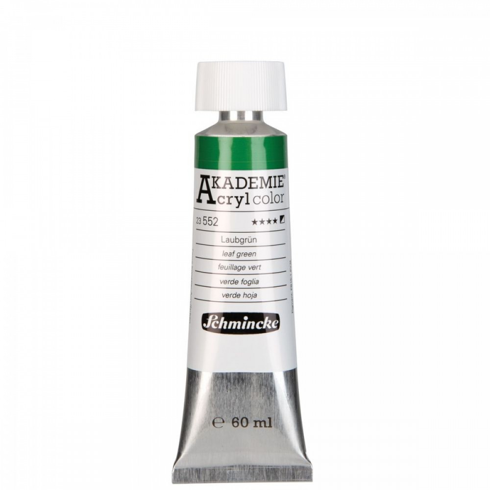 Tinta Acrílica Akademie Schmincke 60ml 23552 Leaf Green 