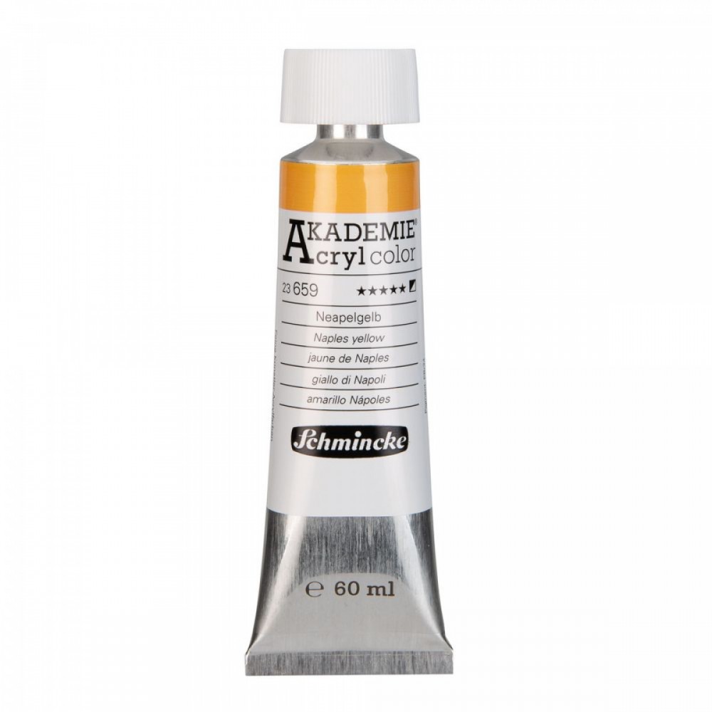 Tinta Acrílica Akademie Schmincke 60ml 23659 Naples Yellow