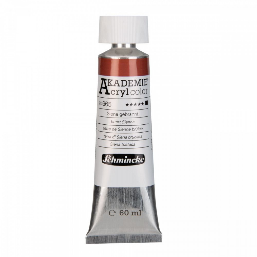 Tinta Acrílica Akademie Schmincke 60ml 23665 Burnt Sienna