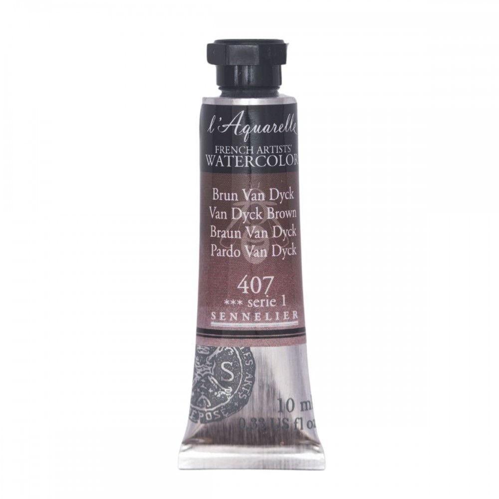 Tinta Aquarela Sennelier L'Aquarelle Extra Fine 10ml S1 407 Van Dyck Brown