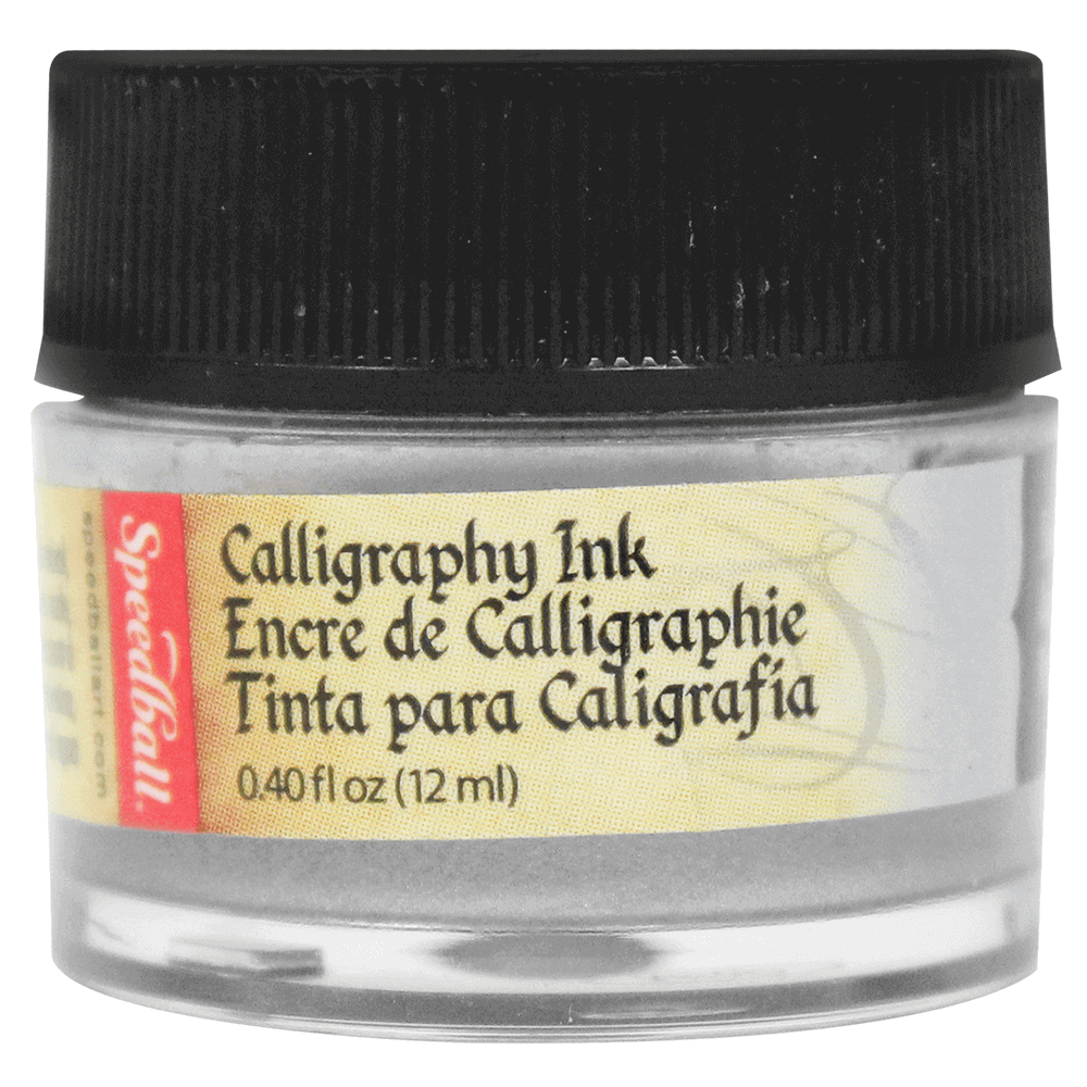 Tinta Caligráfica Speedball 12ml 3107 Prata Metálico 