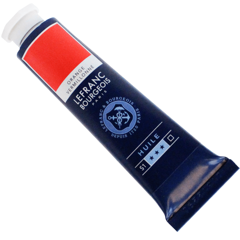 Tinta Óleo Lefranc & Bourgeois Fine 40ml 697 Vermelho Alaranjado