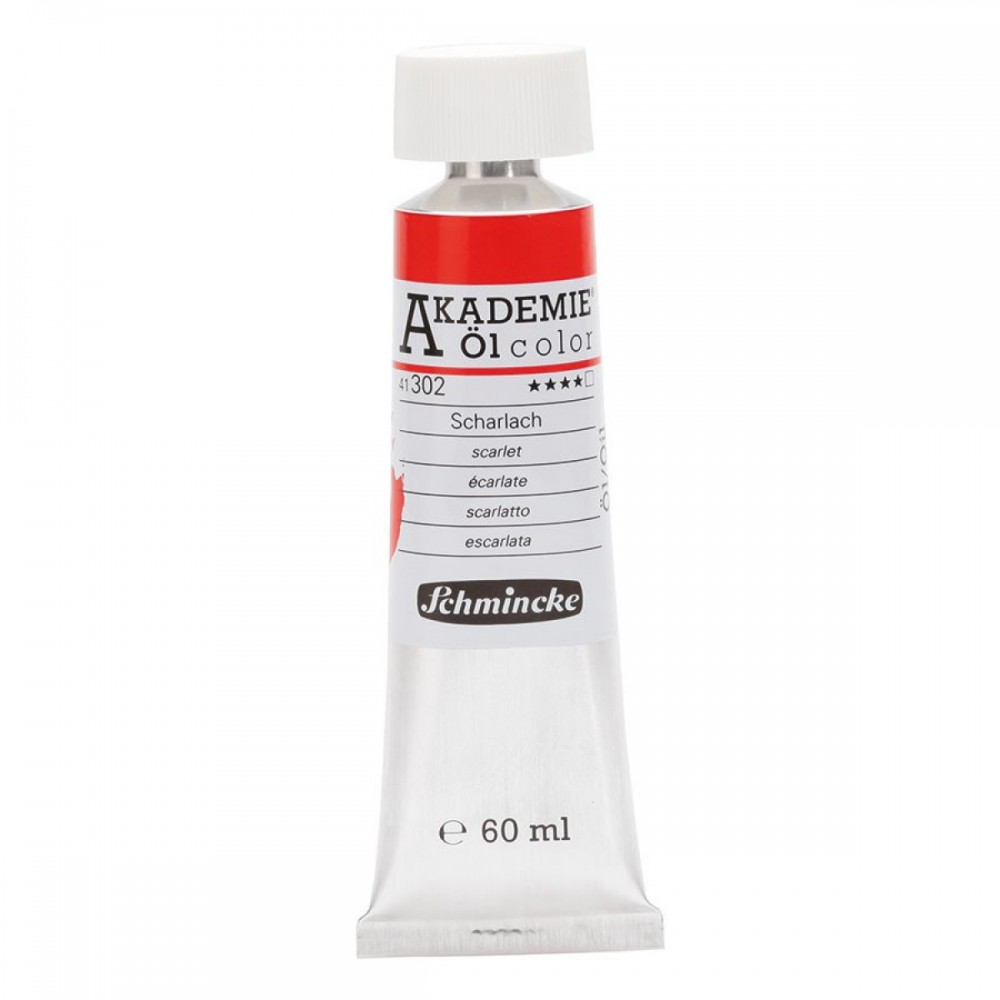 Tinta Óleo Akademie Schmincke 60ml 41302 Scarlet