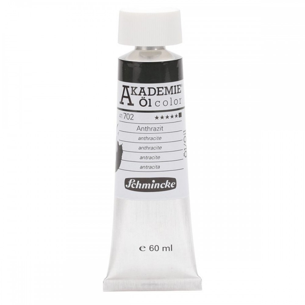 Tinta Óleo Akademie Schmincke 60ml 41702 Anthracite 