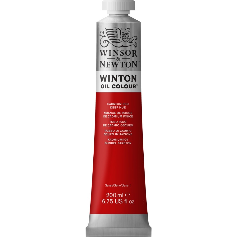 Tinta Óleo Winsor & Newton Winton 200ml 098 Cadmium Red Deep Hue