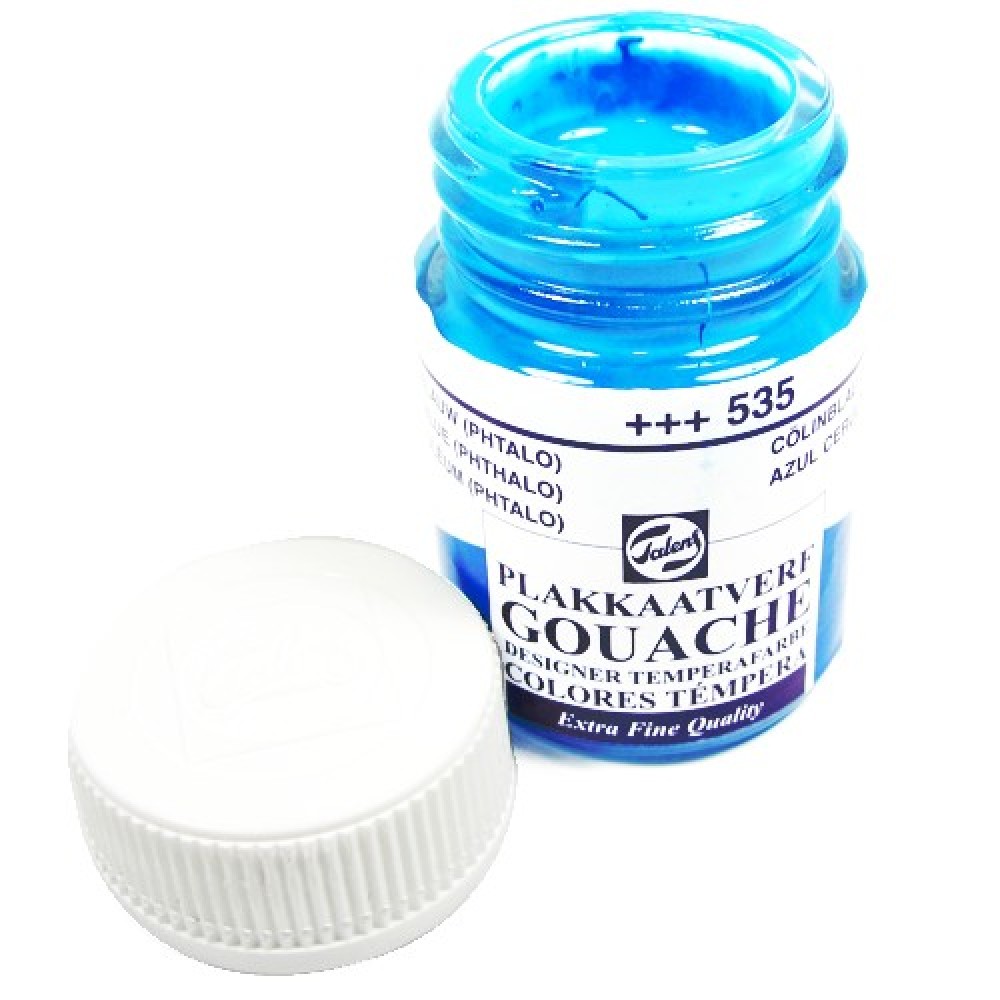Tinta Guache Talens Extra Fine 16ml 535 Cerulean Blue