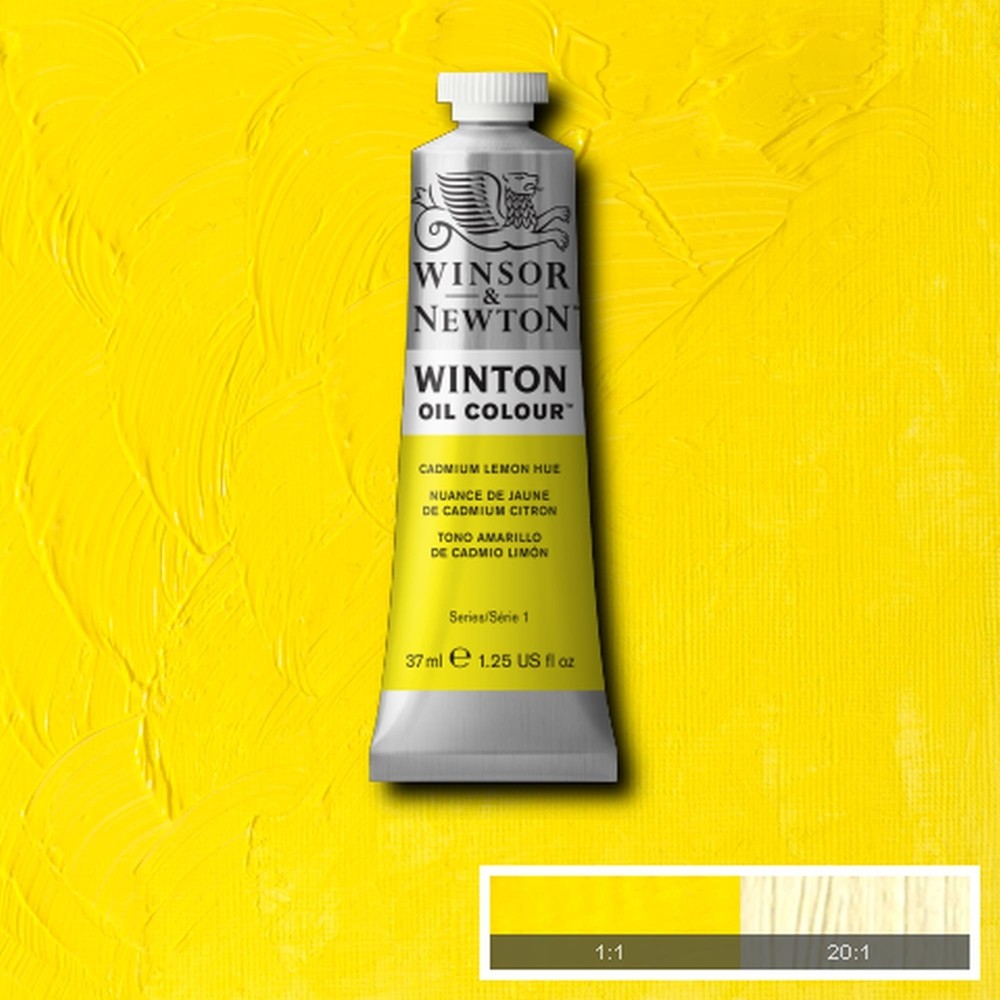 Tinta Óleo Winsor & Newton Winton 37ml  346 Lemon Yellow Hue