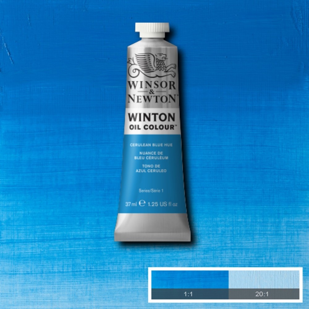 Tinta Óleo Winsor & Newton Winton 37ml  138 Cerulean Blue Hue