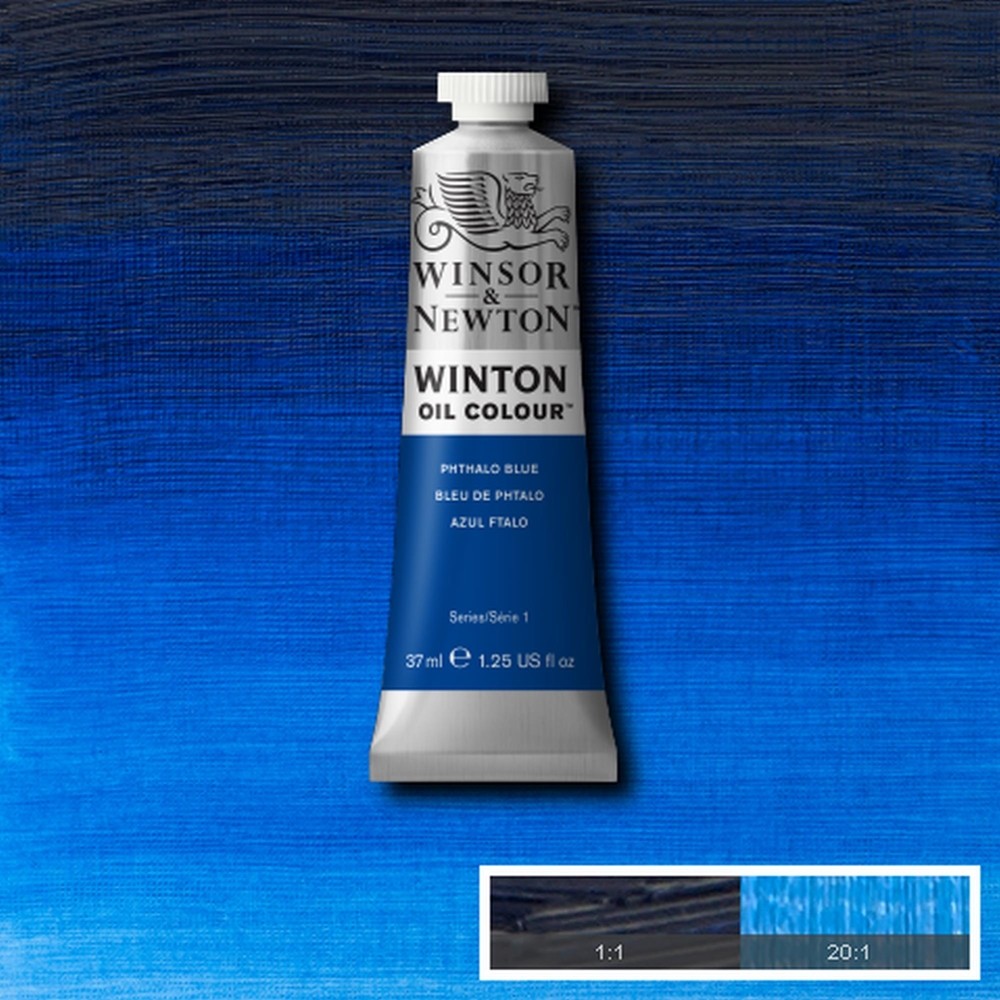 Tinta Óleo Winsor & Newton Winton 37ml  516 Phthalo Blue