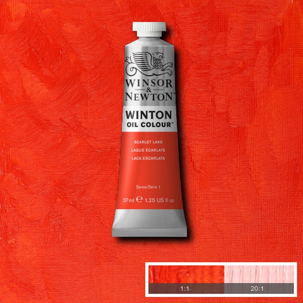 Tinta Óleo Winsor & Newton Winton 37ml 603 Scarlet Lake