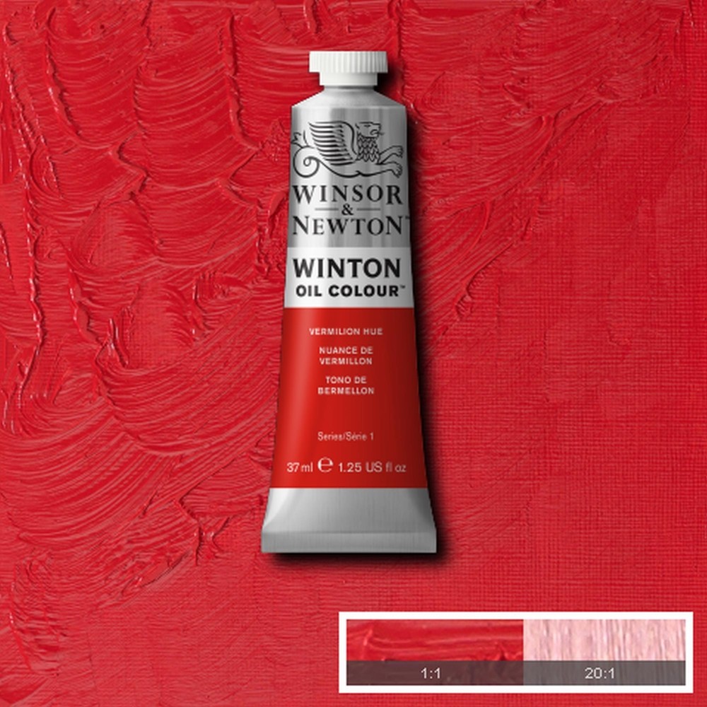 Tinta Óleo Winsor & Newton Winton 37ml 682 Vermilion Hue