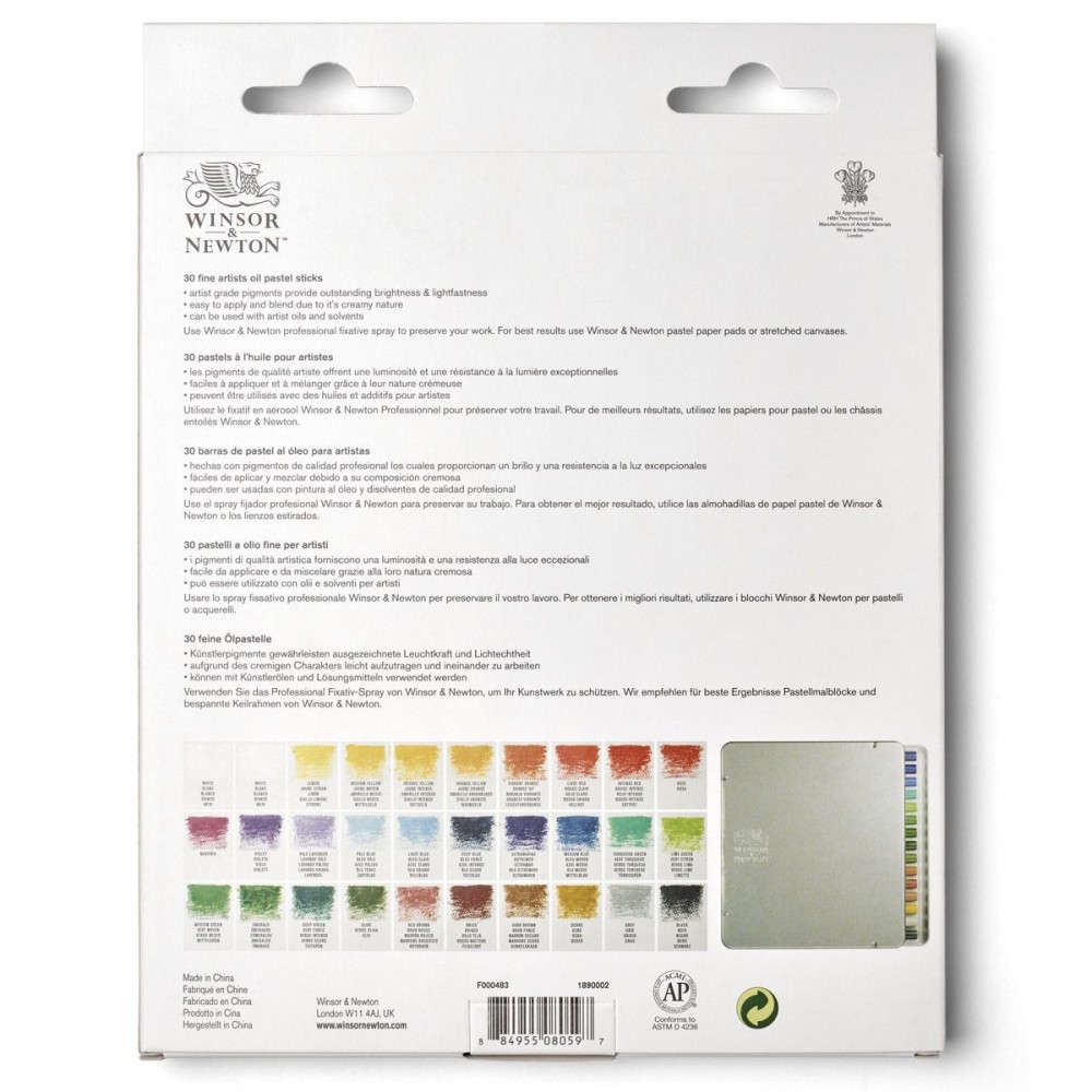 Pastel Oleoso Winsor & Newton 30 cores