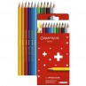 Lápis de Cor Caran d' Ache Swisscolor Cardboard Permanente 12 Cores