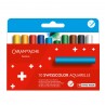 Wax Pastels Swisscolor Caran d’Ache Aquarelle 10 Cores