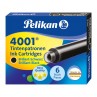 Cartucho para Caneta Tinteiro Preto Pelikan 4001 TP/6